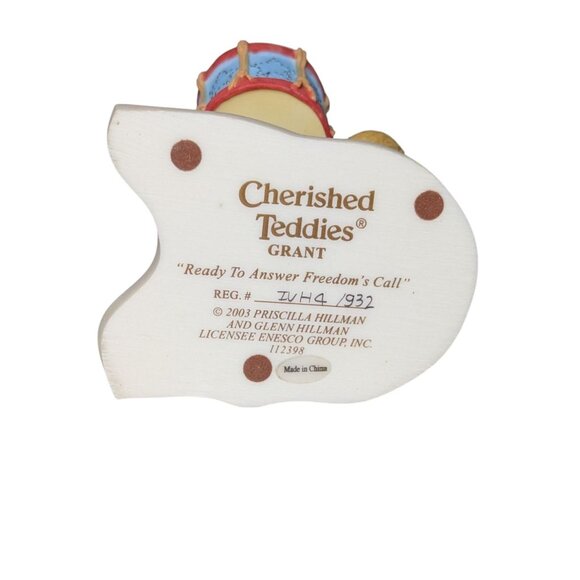 Cherished Teddies Adam Grant Madison Patriotic Parade Three Figurine Set Decor - Picture 8 of 11